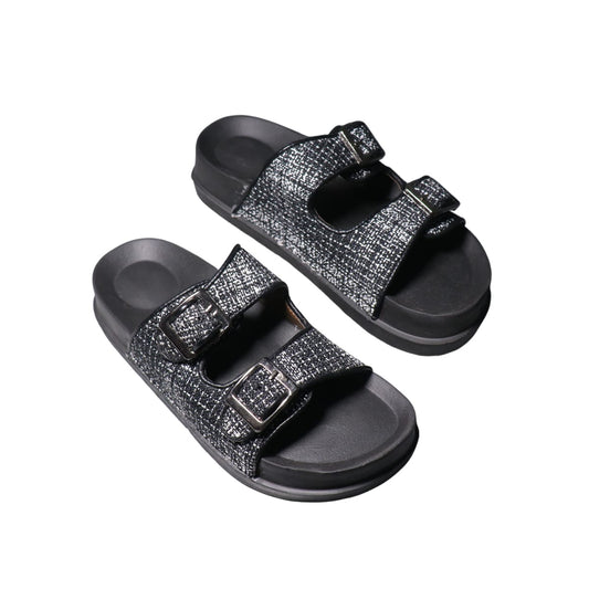 Asho Double Strap Buckle Comfort Sandal