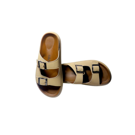 Asho Double Buckle Slip-On Sandal