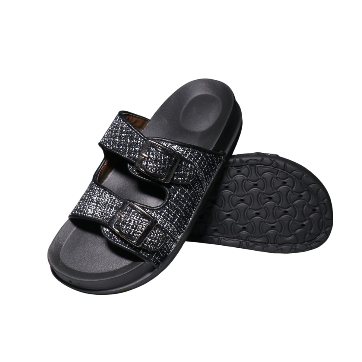 Asho Double Strap Buckle Comfort Sandal