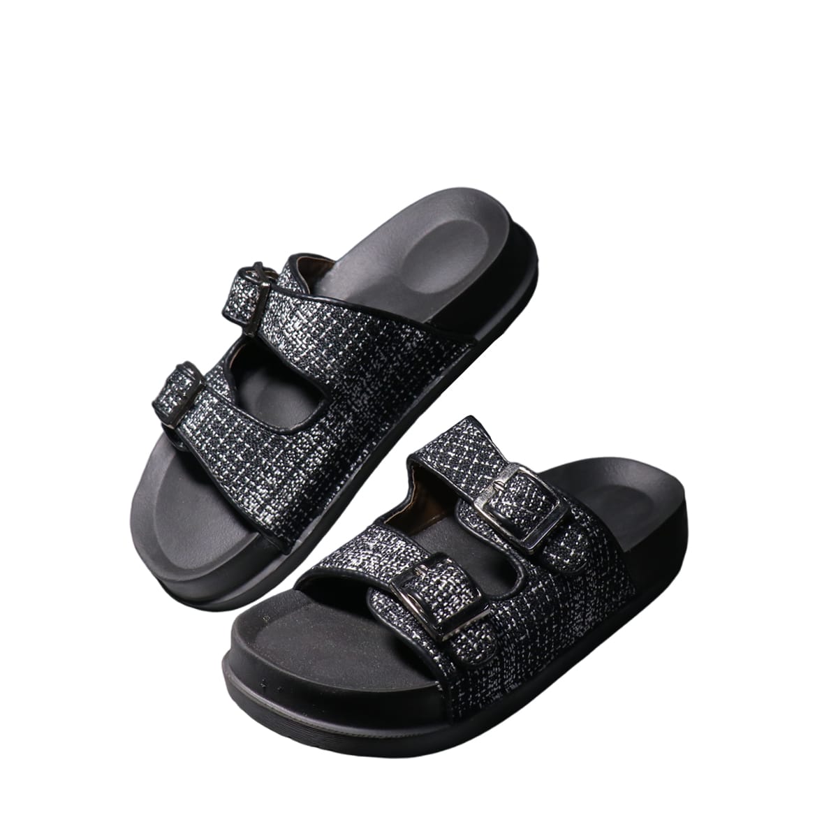 Asho Double Strap Buckle Comfort Sandal