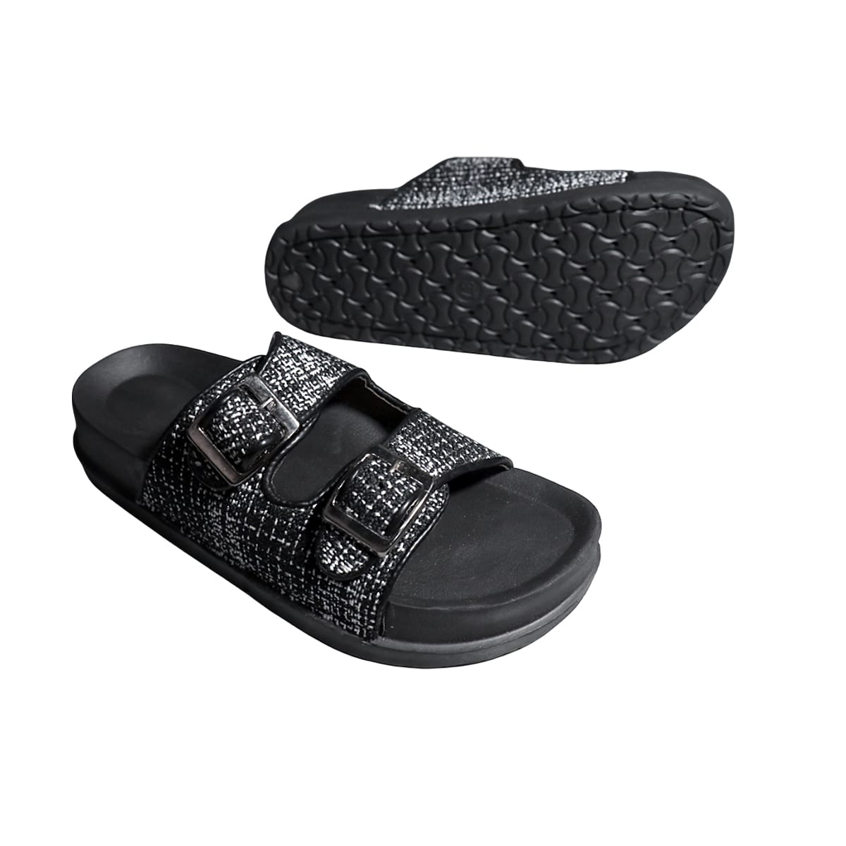 Asho Double Strap Buckle Comfort Sandal