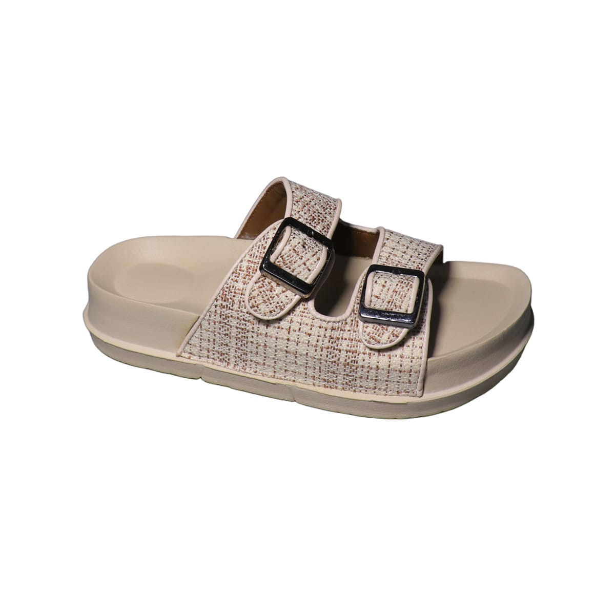Asho Double Strap Buckle Comfort Sandal