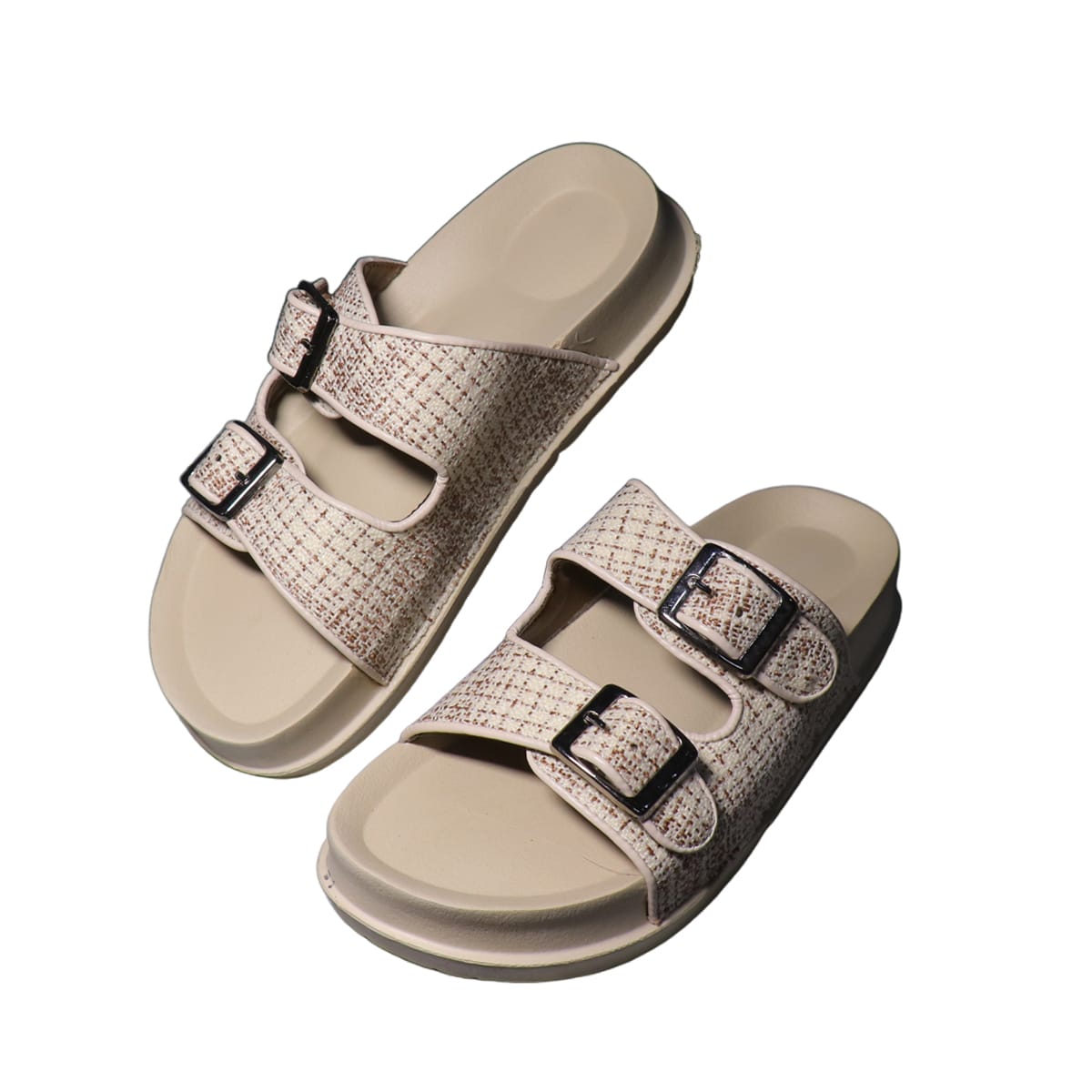 Asho Double Strap Buckle Comfort Sandal