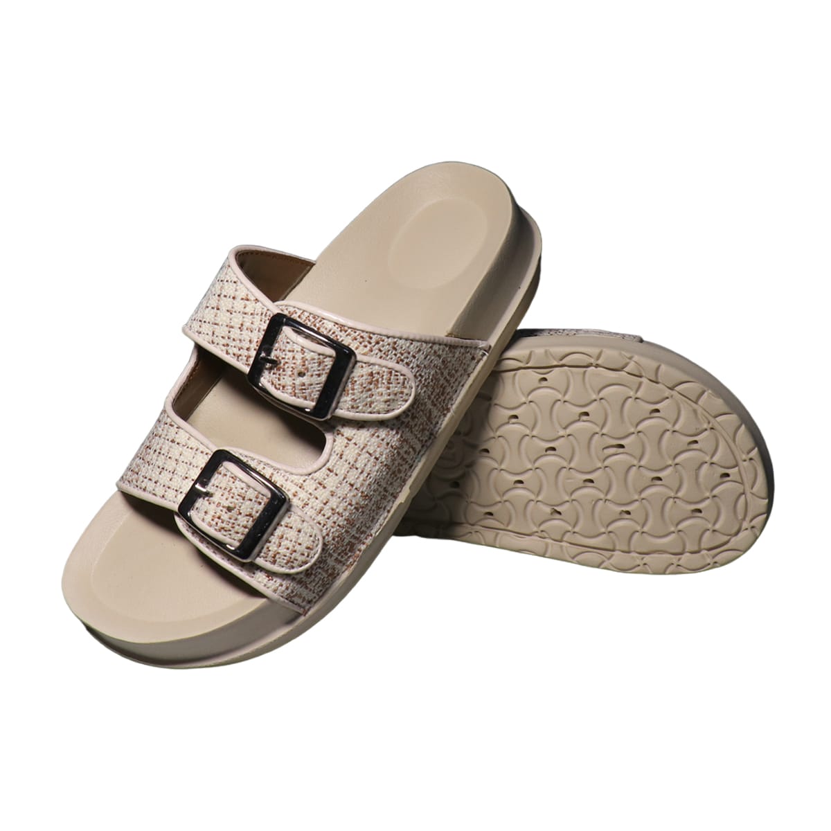 Asho Double Strap Buckle Comfort Sandal
