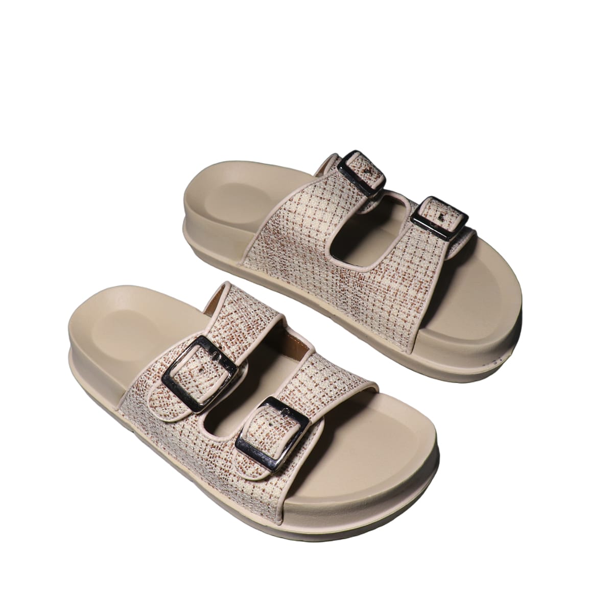 Asho Double Strap Buckle Comfort Sandal