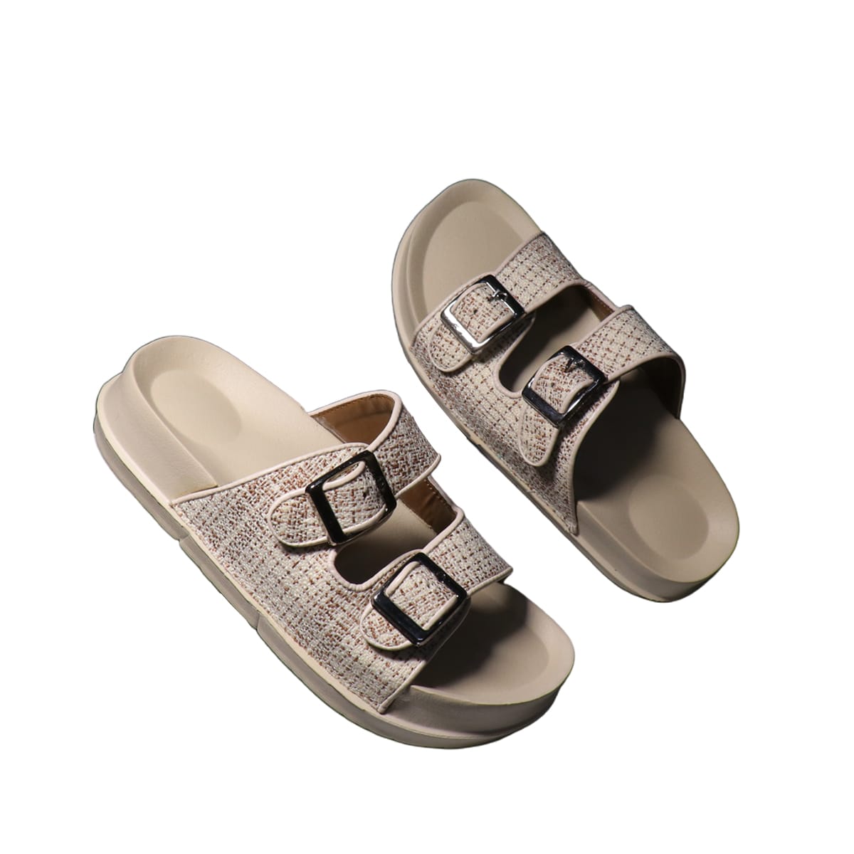 Asho Double Strap Buckle Comfort Sandal