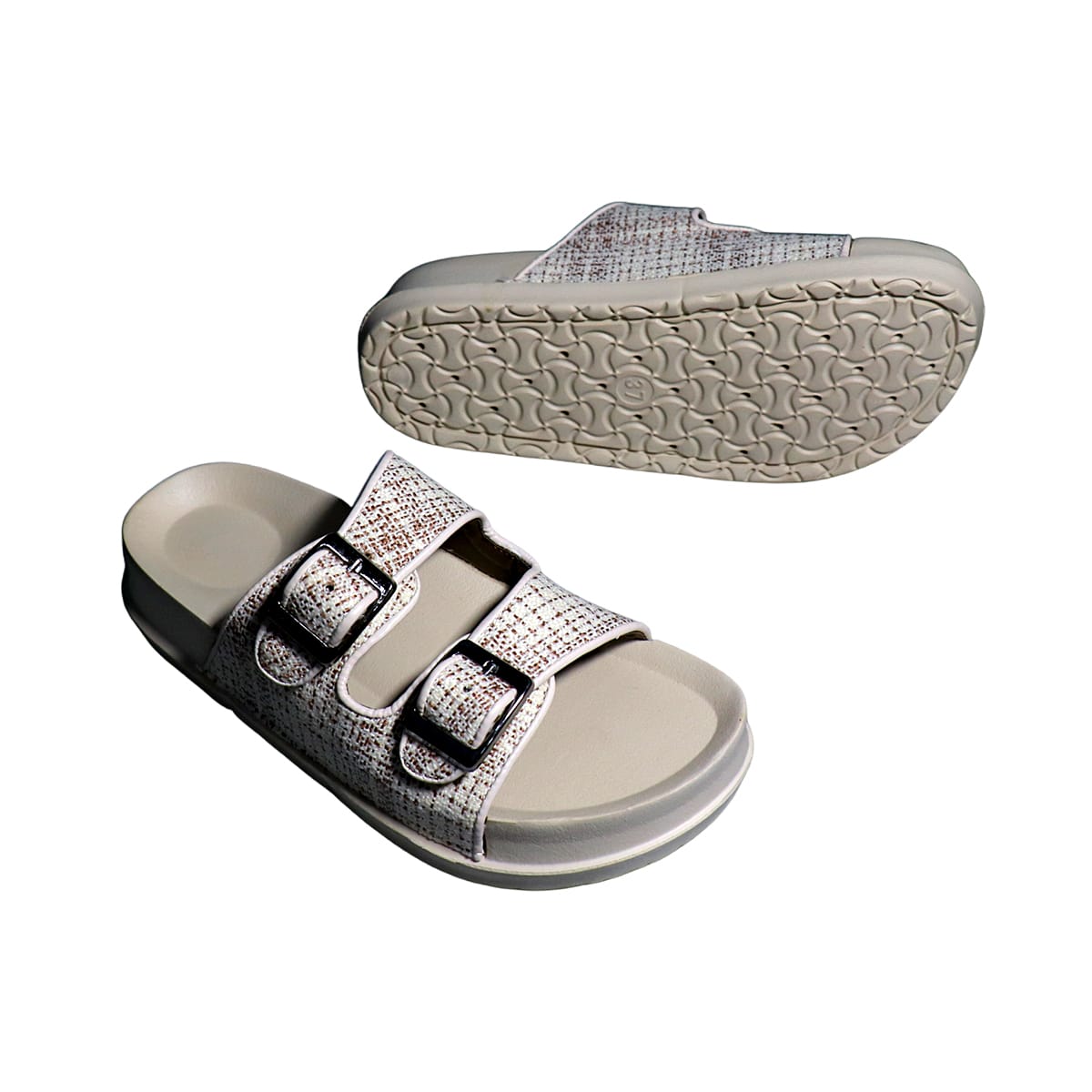 Asho Double Strap Buckle Comfort Sandal