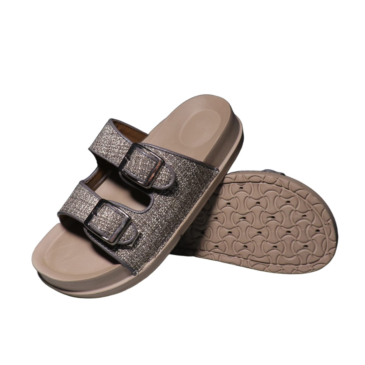 Asho Double Strap Buckle Comfort Sandal