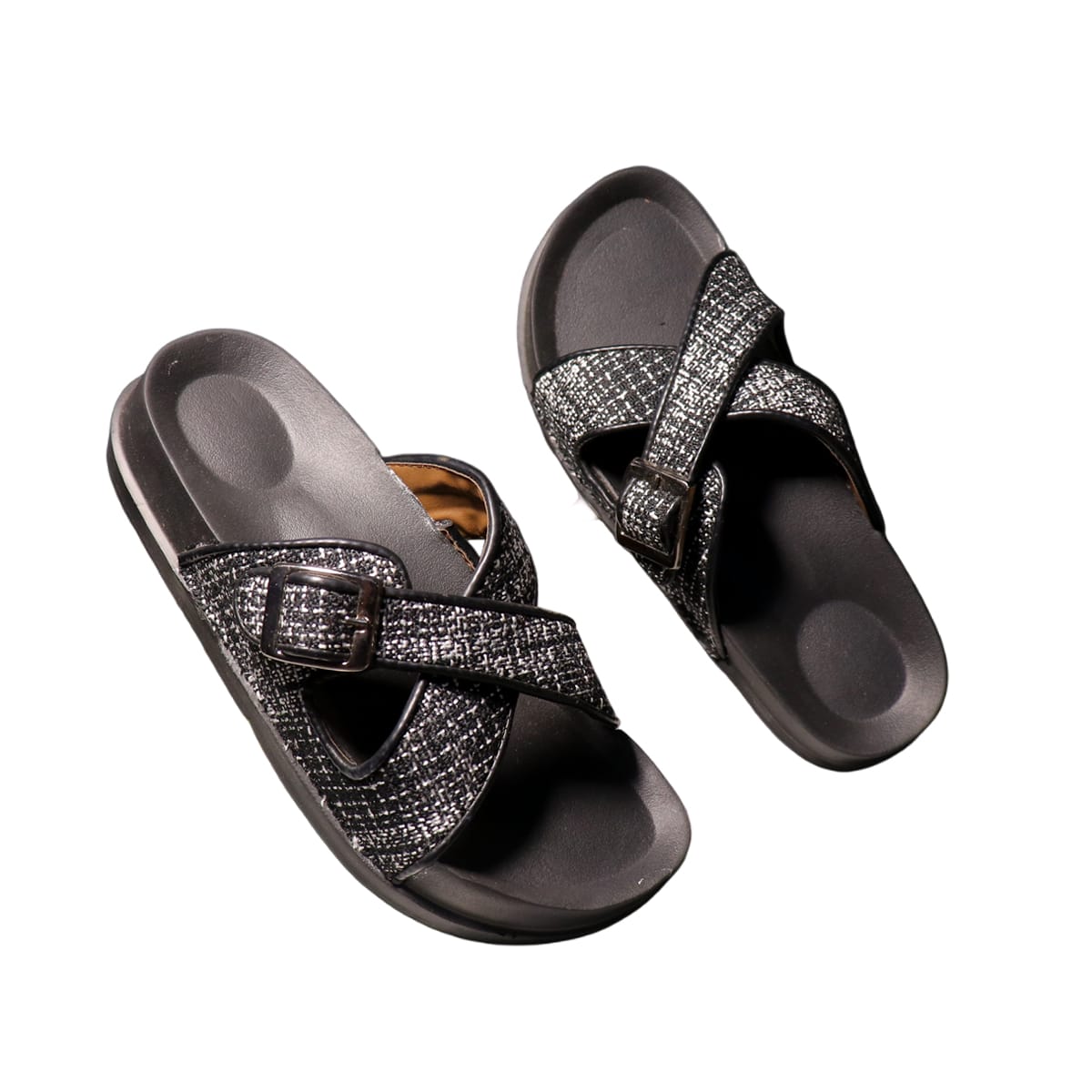 Asho Cross Strap Buckle Comfort Sandal