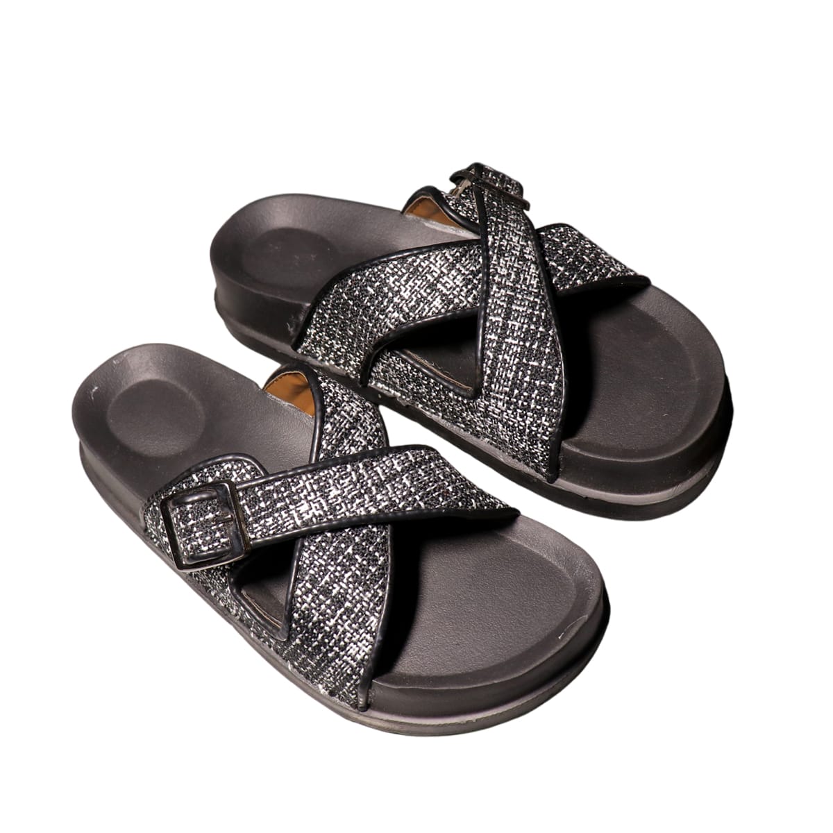 Asho Cross Strap Buckle Comfort Sandal