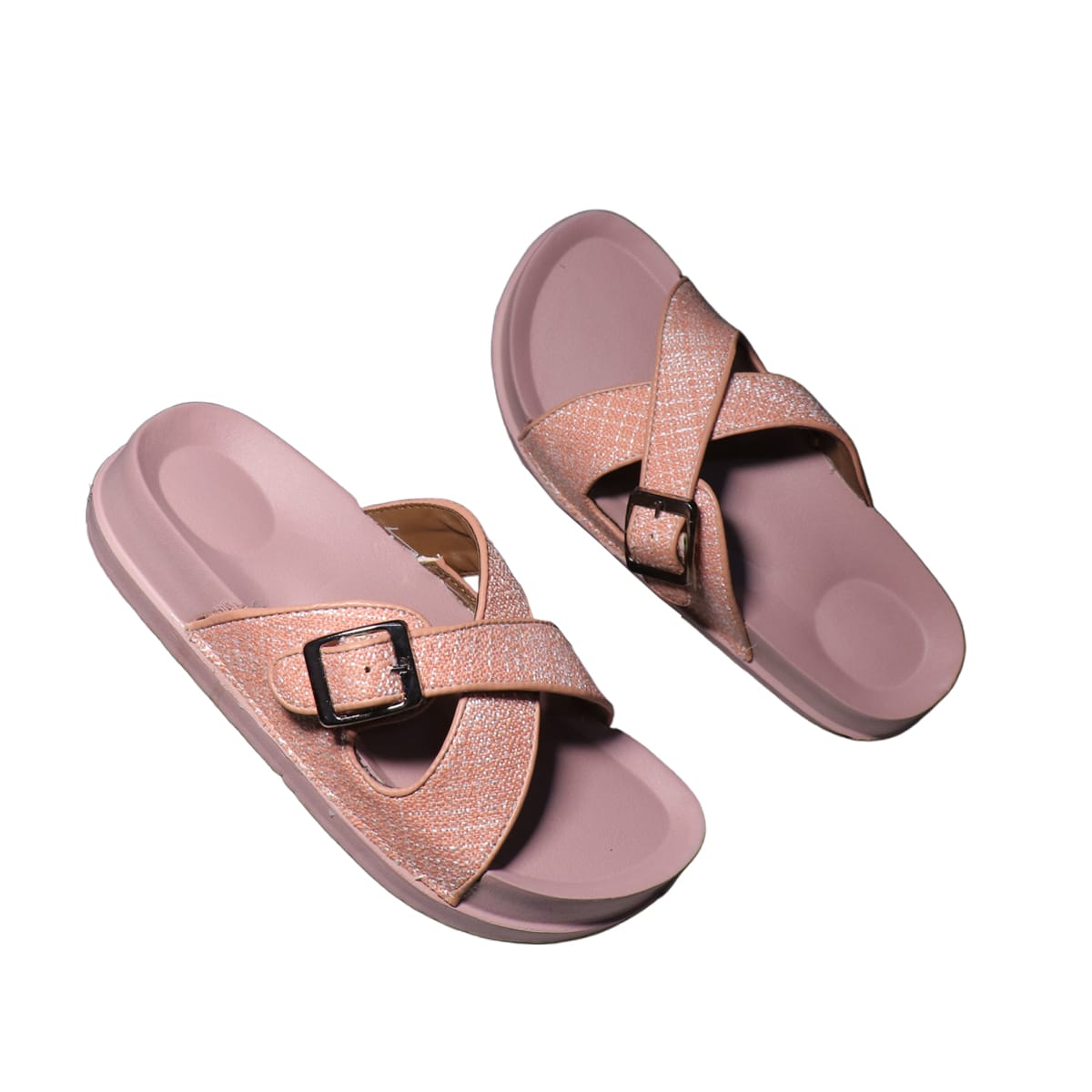 Asho Cross Strap Buckle Comfort Sandal