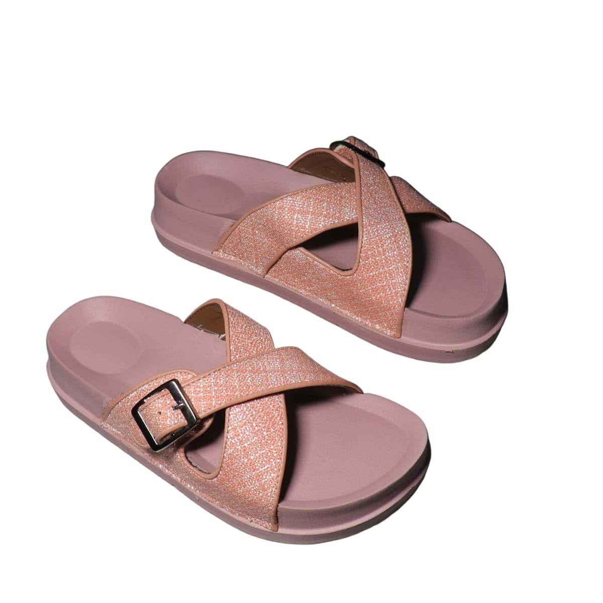 Asho Cross Strap Buckle Comfort Sandal