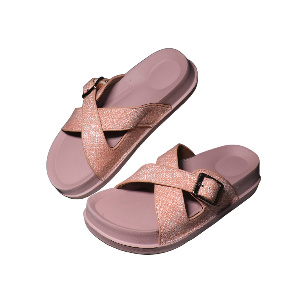 Asho Cross Strap Buckle Comfort Sandal