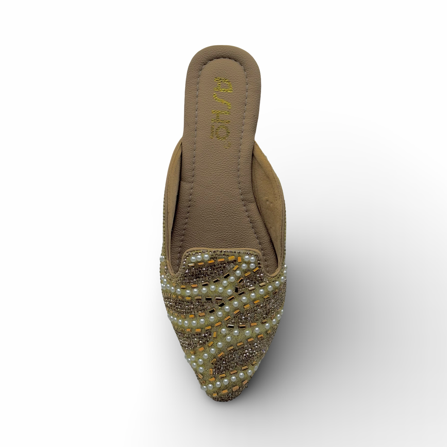 Asho Women’s Ethnic Beaded Embellished Slip-On Flats