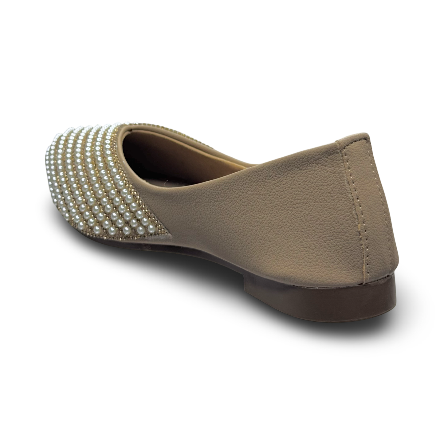 Asho Women’s Pearl Embellished Ethnic Ballerina Flats