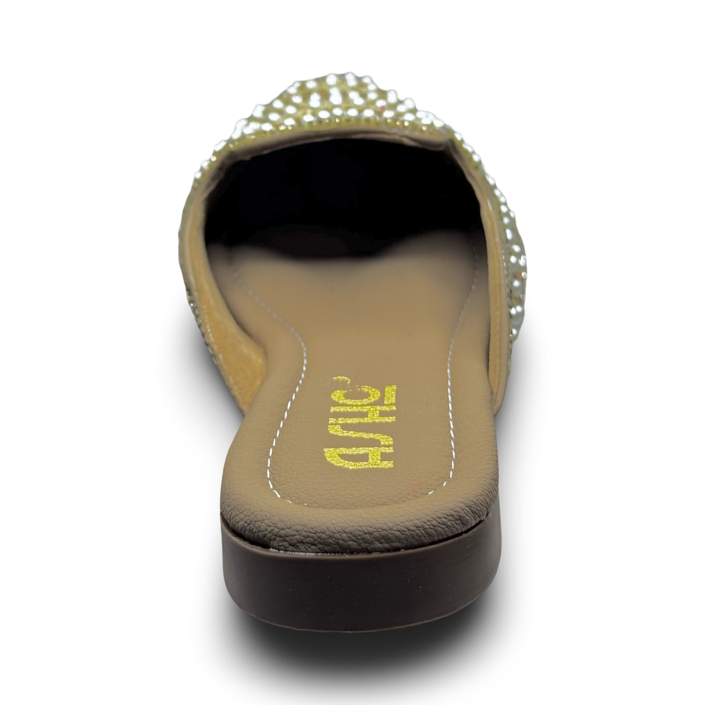 Asho Women’s Crystal & Pearl Work Ethnic Slip-On Mules