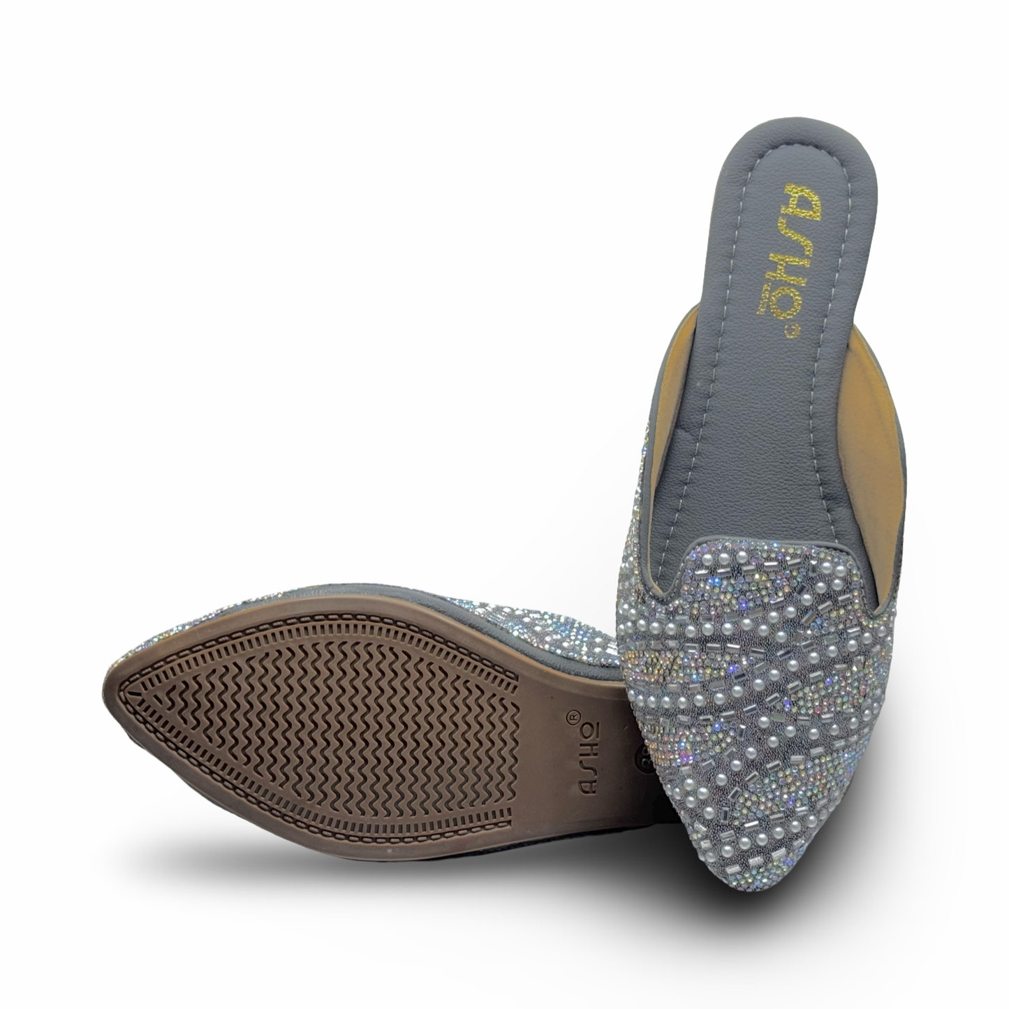 Asho Women’s Ethnic Beaded Embellished Slip-On Flats