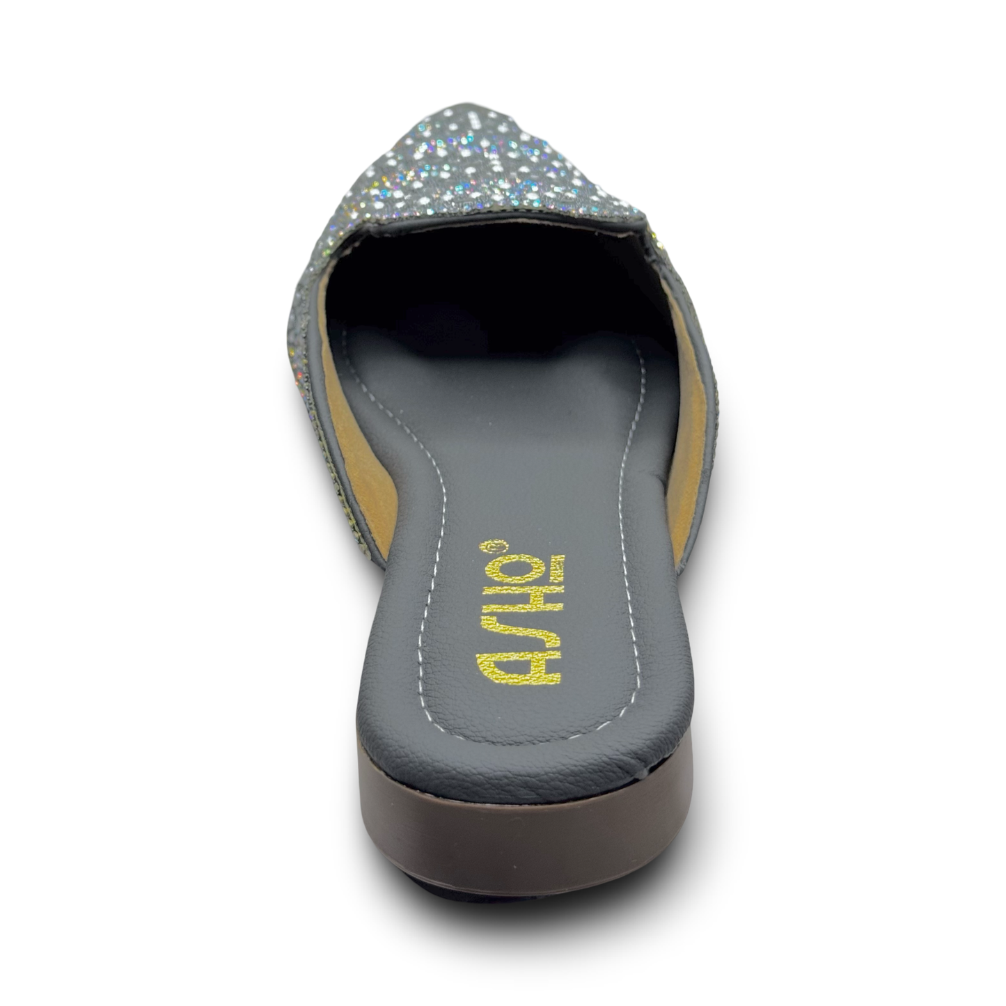 Asho Women’s Crystal & Pearl Work Ethnic Slip-On Mules