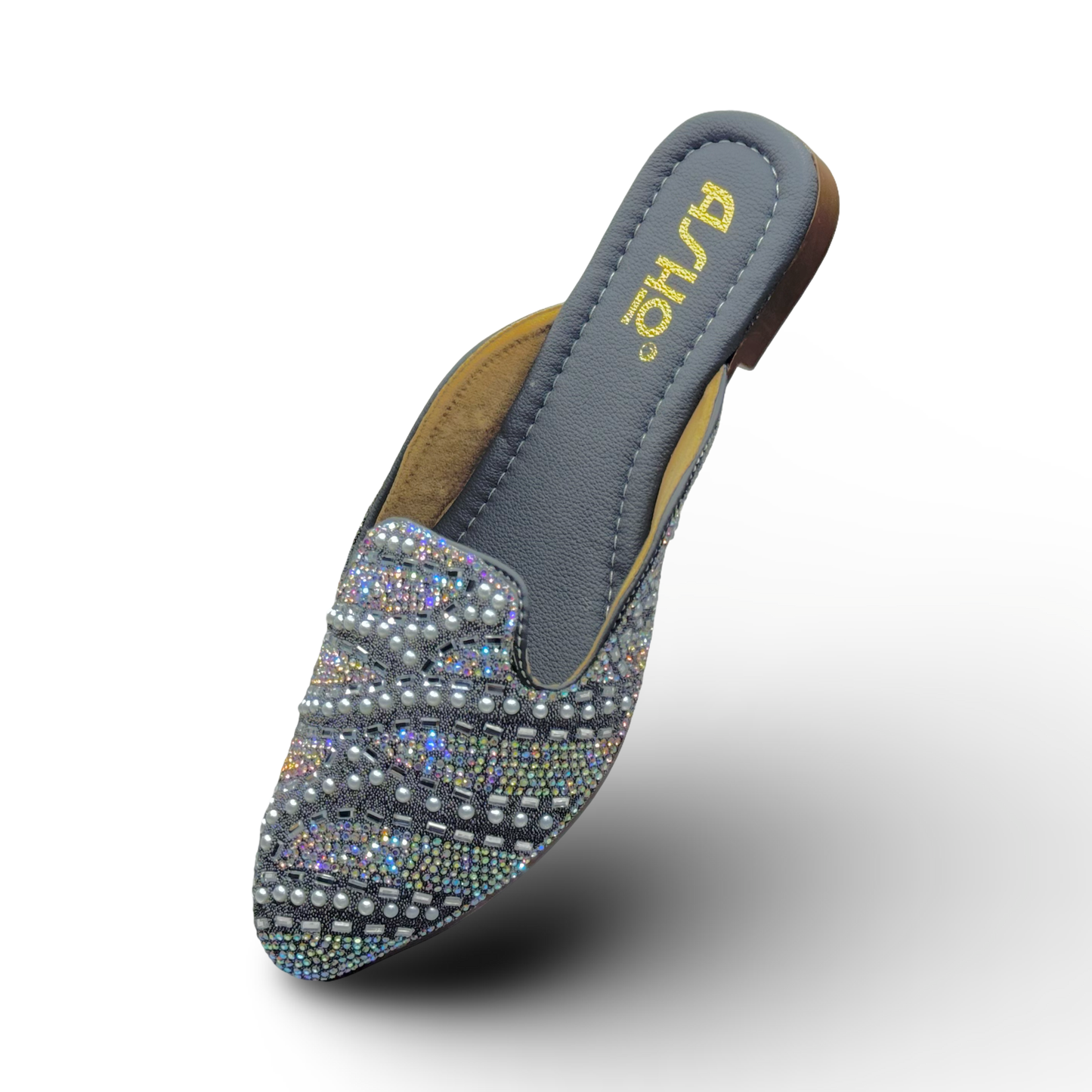 Asho Women’s Ethnic Beaded Embellished Slip-On Flats