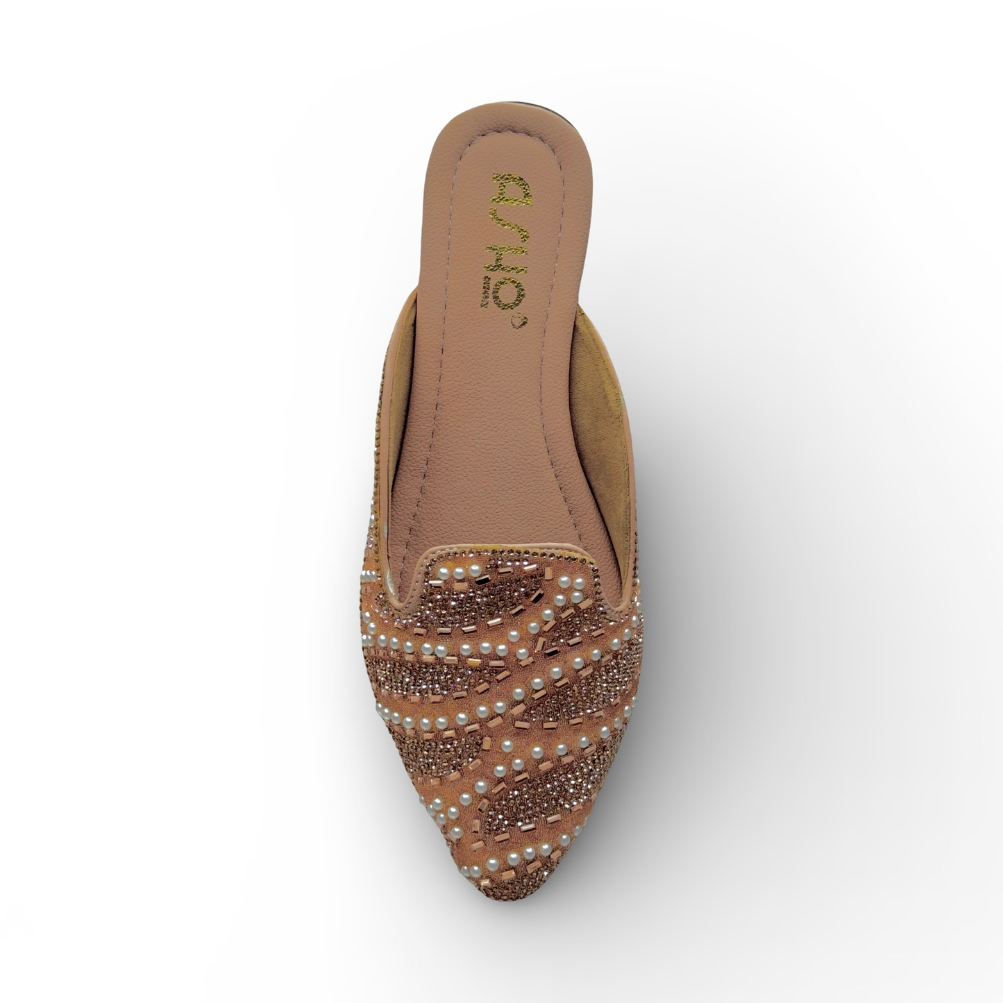 Asho Women’s Ethnic Beaded Embellished Slip-On Flats