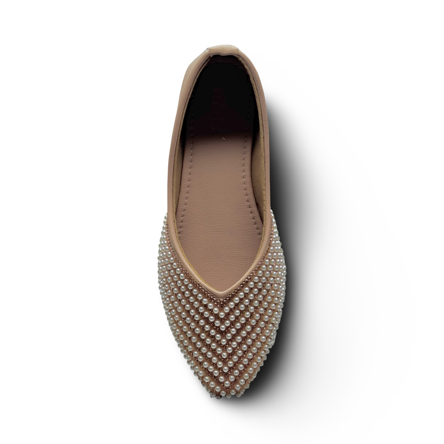 Asho Women’s Pearl Embellished Ethnic Ballerina Flats