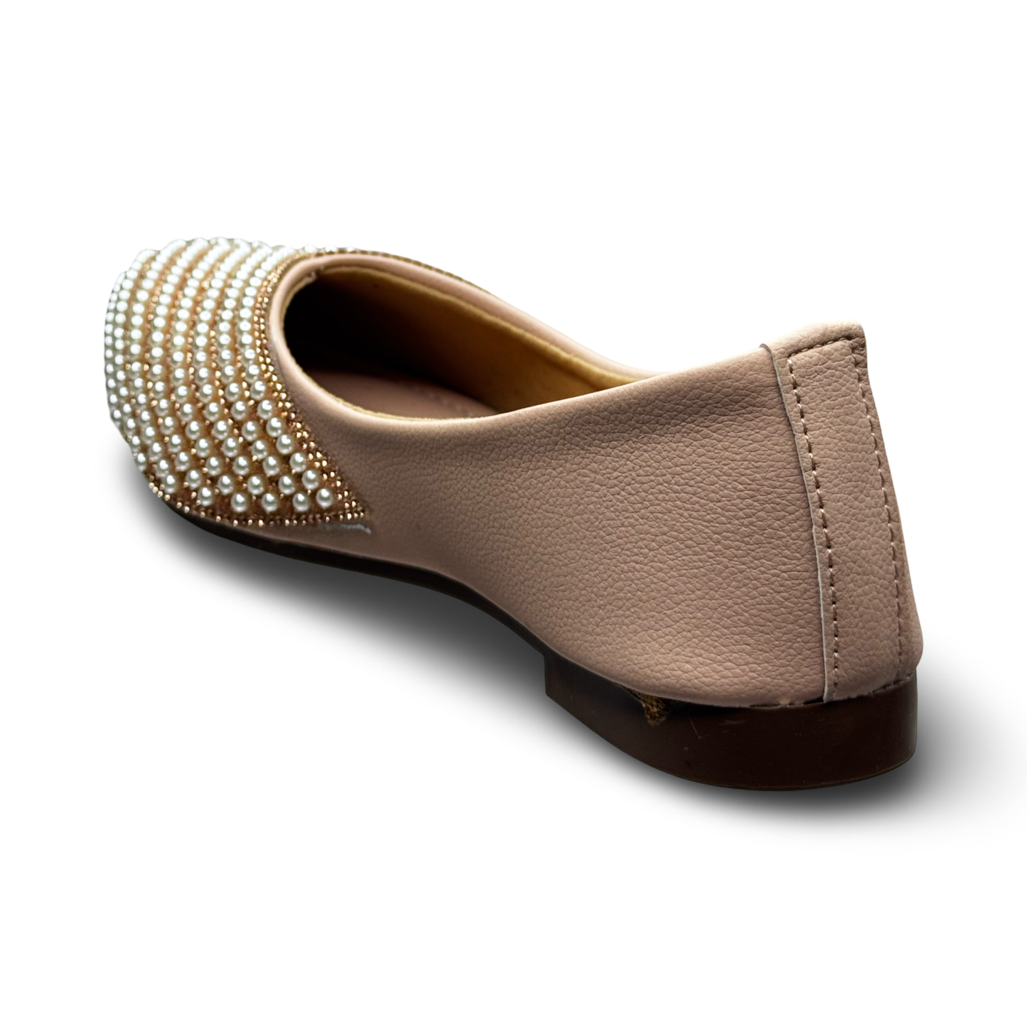 Asho Women’s Pearl Embellished Ethnic Ballerina Flats