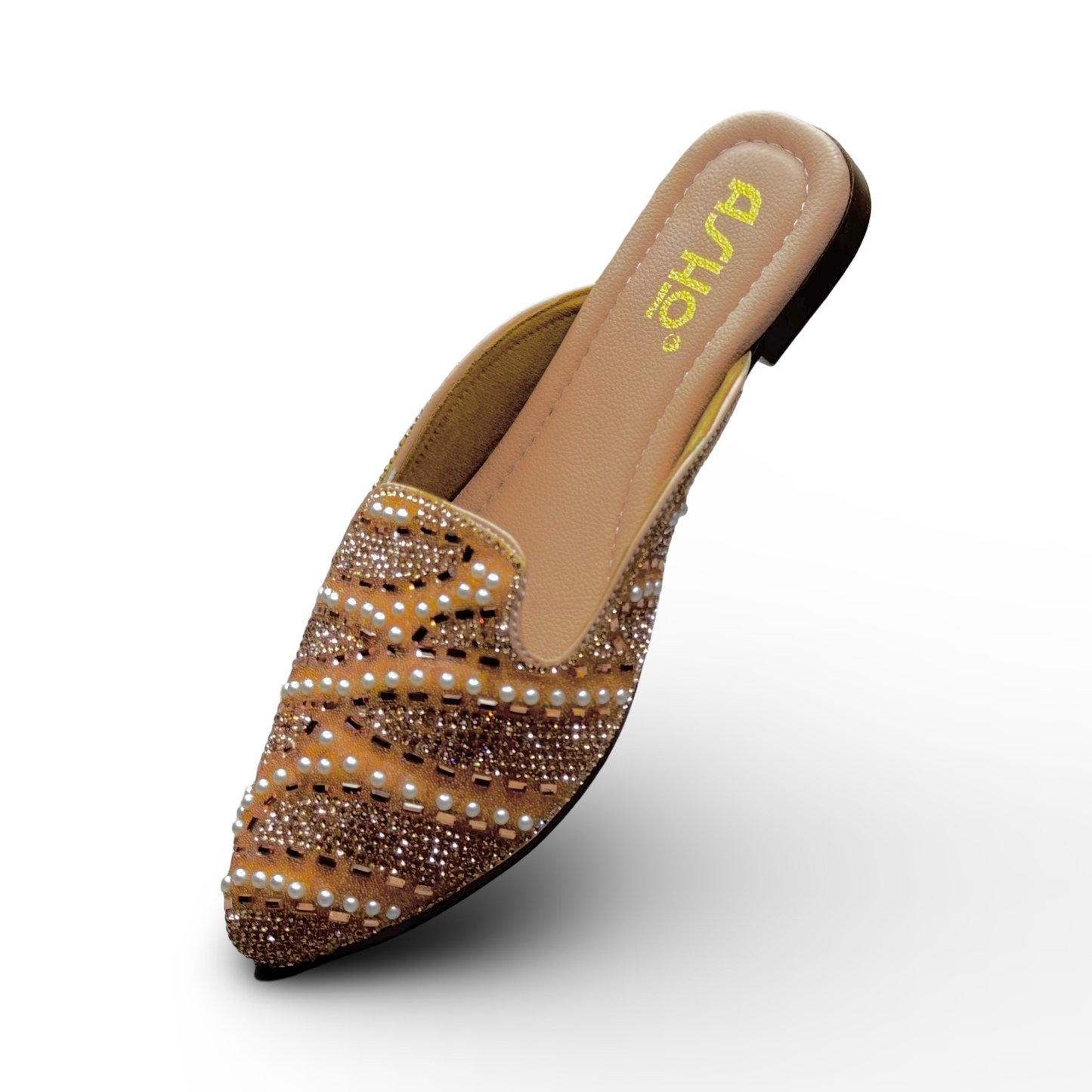 Asho Women’s Ethnic Beaded Embellished Slip-On Flats