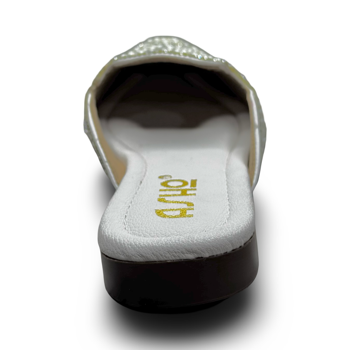 Asho Women’s Crystal & Pearl Work Ethnic Slip-On Mules