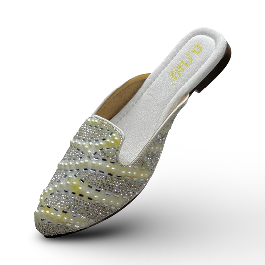 Asho Women’s Ethnic Beaded Embellished Slip-On Flats